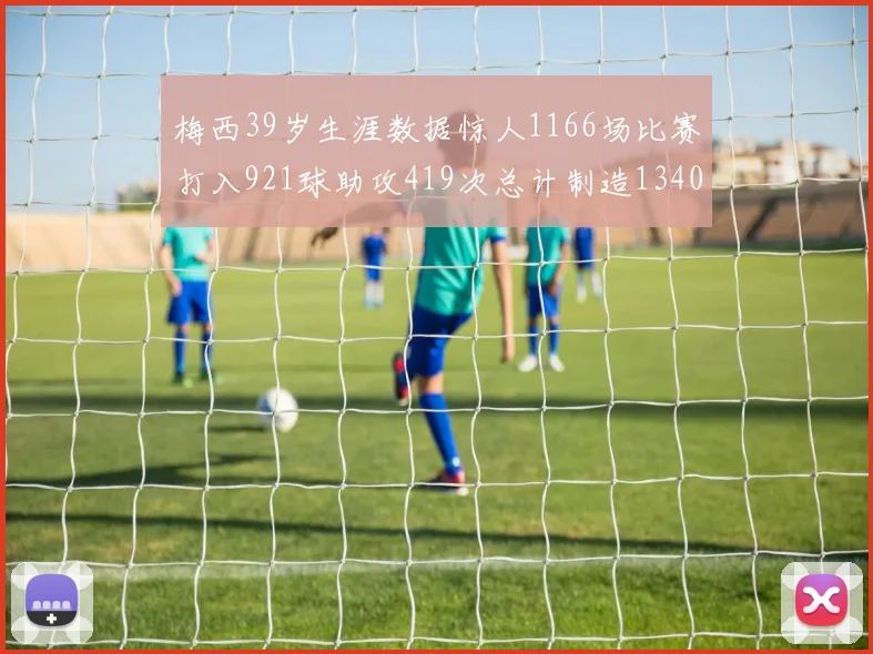 梅西39岁生涯数据惊人1166场比赛打入921球助攻419次总计制造1340粒进球